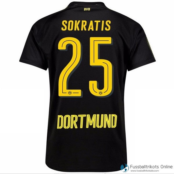 Borussia Dortmund Trikot Auswarts Sokratis 2017-18 Fussballtrikots Günstig